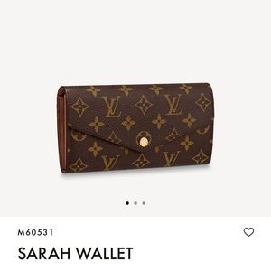 Louis Vuitton monogram SARAH WALLET
